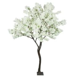 Ligne Déco Plantes D'intérieur Et Fleurs D'intérieur Grand Arbre Artificiel Cerisier Rose XXL, 16 Branches, H.270cm -Parasols Soldes Magasin grand arbre artificiel cerisier blanc xxl 16 branches h 270cm 5