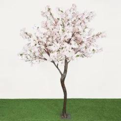 Ligne Déco Plantes D'intérieur Et Fleurs D'intérieur Grand Arbre Artificiel Cerisier Rose XXL, 16 Branches, H.270cm -Parasols Soldes Magasin grand arbre artificiel cerisier rose xxl 16 branches h 270cm 2
