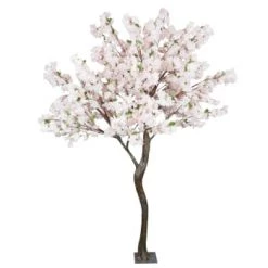 Ligne Déco Plantes D'intérieur Et Fleurs D'intérieur Grand Arbre Artificiel Cerisier Blanc XXL, 16 Branches, H.270cm -Parasols Soldes Magasin grand arbre artificiel cerisier rose xxl 16 branches h 270cm