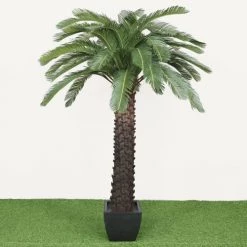 Parasols Soldes Magasin -Parasols Soldes Magasin grand arbre artificiel palmier cycas 48 palmes xxl h 210cm 1