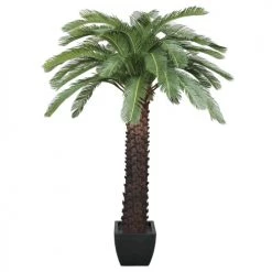 Ligne Déco Plantes D'intérieur Et Fleurs D'intérieur Grand Arbre Artificiel Palmier Cycas 48 Palmes XXL, H.210cm