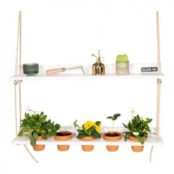 Balkonbar Pots, Cache-pots Et Jardinières D'extérieur Jardin Suspendu Pour Bar De Balcon En Pin Blanc