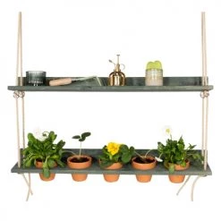 Balkonbar Pots, Cache-pots Et Jardinières D'extérieur Jardin Suspendu Pour Bar De Balcon En Pin Bleu