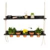 Balkonbar Pots, Cache-pots Et Jardinières D'extérieur Jardin Suspendu Pour Bar De Balcon En Pin Noir -Parasols Soldes Magasin jardin suspendu pour bar de balcon en pin noir 1