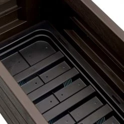 RED DECO Pots, Cache-pots Et Jardinières D'extérieur Jardinière Avec Treillis Plastique Gris 100x43cm -Parasols Soldes Magasin jardiniere avec treillis plastique gris 100x43cm 3