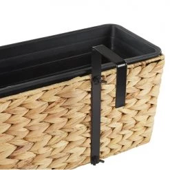 Beliani Pots, Cache-pots Et Jardinières D'extérieur Jardinière Balconnière Rectangulaire Beige Sable 60x18 -Parasols Soldes Magasin jardiniere balconniere rectangulaire beige sable 60x18 4