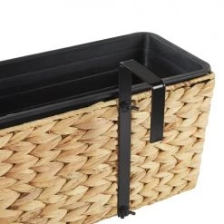 Beliani Pots, Cache-pots Et Jardinières D'extérieur Jardinière Balconnière Rectangulaire Beige Sable 80x18 -Parasols Soldes Magasin jardiniere balconniere rectangulaire beige sable 80x18 4