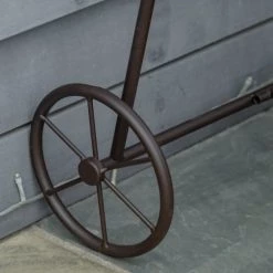 Outsunny Pots, Cache-pots Et Jardinières D'extérieur Jardinière Chariot Sur Pied 3 Niveaux Pliable Style Rural Chic -Parasols Soldes Magasin jardiniere chariot sur pied 3 niveaux pliable style rural chic 4