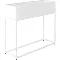 Custom Form Pots, Cache-pots Et Jardinières D'extérieur Jardinière En Métal Laqué Blanc 100x30x60