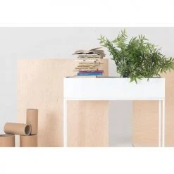 Custom Form Pots, Cache-pots Et Jardinières D'extérieur Jardinière En Métal Laqué Blanc 100x30x60 -Parasols Soldes Magasin jardiniere en metal laque blanc 100x30x60 5