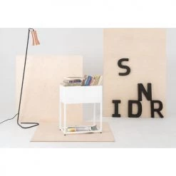 Custom Form Pots, Cache-pots Et Jardinières D'extérieur Jardinière En Métal Laqué Blanc 50x30x60 -Parasols Soldes Magasin jardiniere en metal laque blanc 50x30x60 1