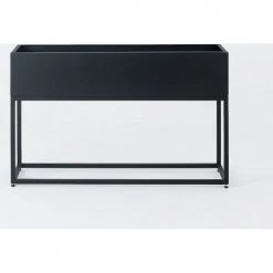 Custom Form Pots, Cache-pots Et Jardinières D'extérieur Jardinière En Métal Laqué Noir 100x30x60 -Parasols Soldes Magasin jardiniere en metal laque noir 100x30x60 3