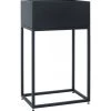 Custom Form Pots, Cache-pots Et Jardinières D'extérieur Jardinière En Métal Laqué Noir 50x30x60 -Parasols Soldes Magasin jardiniere en metal laque noir 50x30x60
