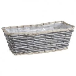 Aubry Gaspard Pots, Cache-pots Et Jardinières D'extérieur Jardinière En Osier 37 Cm