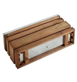 Jardipolys Pots, Cache-pots Et Jardinières D'extérieur Jardinière En Pin Et Acier -Parasols Soldes Magasin jardiniere en pin et acier 1