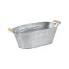 Aubry Gaspard Pots, Cache-pots Et Jardinières D'extérieur Jardinière Ovale Zinc Et Bois -Parasols Soldes Magasin jardiniere ovale zinc et bois