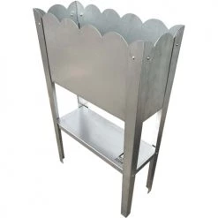 LP Design Pots, Cache-pots Et Jardinières D'extérieur Jardinière Potager En Acier Galvanisé Design Bords Arrondis