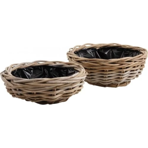 Aubry Gaspard Pots, Cache-pots Et Jardinières D'extérieur Jardinière Ronde En Poelet Gris, Diamètre 30 Cm 4 Aubry Gaspard Pots, Cache-pots Et Jardinières D'extérieur Jardinière Ronde En Poelet Gris, Diamètre 30 Cm – Image 2