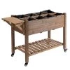 Outsunny Pots, Cache-pots Et Jardinières D'extérieur Jardinière Sur Pied étagère Tablette Rabattable Bois Sapin Pré-huilé -Parasols Soldes Magasin jardiniere sur pied etagere tablette rabattable bois sapin pre huile