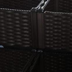 Outsunny Pots, Cache-pots Et Jardinières D'extérieur Jardinière Sur Pieds Carré Potager 2 étages 4 Bacs Plastique Chocolat -Parasols Soldes Magasin jardiniere sur pieds carre potager 2 etages 4 bacs plastique chocolat 5