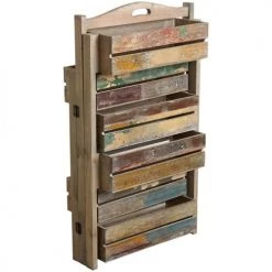 Aubry Gaspard Pots, Cache-pots Et Jardinières D'extérieur Jardinière Triptyque Bois Recyclé -Parasols Soldes Magasin jardiniere triptyque bois recycle 1