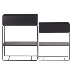 Maisons Du Monde Pots, Cache-pots Et Jardinières D'extérieur Jardinières Articulées En Métal Noir