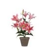 Mica Decorations Plantes D'intérieur Et Fleurs D'intérieur Lis Tigré Artificielle Fuchsia En Pot H47 -Parasols Soldes Magasin lis tigre artificielle fuchsia en pot h47