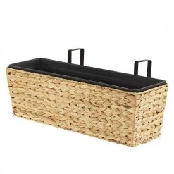 Beliani Pots, Cache-pots Et Jardinières D'extérieur Lot De 2 Jardinières Rectangulaires Beige Sable 80x60 -Parasols Soldes Magasin lot de 2 jardinieres rectangulaires beige sable 80x60 5