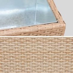 Alice's Garden Pots, Cache-pots Et Jardinières D'extérieur Lot De 2 Pots De Fleurs Résine Tressée Naturelle H60cm -Parasols Soldes Magasin lot de 2 pots de fleurs resine tressee naturelle h60cm 3