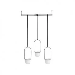 Umbra Pots, Cache-pots Et Jardinières D'extérieur Lot De 3 Pots Suspendus Triflora Plastique Blanc -Parasols Soldes Magasin lot de 3 pots suspendus triflora plastique blanc 2