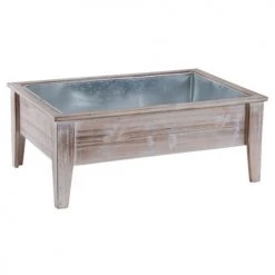 Aubry Gaspard Pots, Cache-pots Et Jardinières D'extérieur Mini Carré Potager En Bois