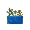 Junny Pots, Cache-pots Et Jardinières D'extérieur Mini Jardinière En Béton Bleu Pétrole -Parasols Soldes Magasin mini jardiniere en beton bleu petrole