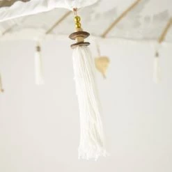 Maisons Du Monde Parasols Ombrelle En Coton écru Motifs Dorés -Parasols Soldes Magasin ombrelle en coton ecru motifs dores 1000 1 24 189075 5