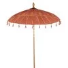 Maisons Du Monde Parasols Ombrelle En Coton Terracotta Motifs Dorés