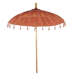 Maisons Du Monde Parasols Ombrelle En Coton Terracotta Motifs Dorés -Parasols Soldes Magasin ombrelle en coton terracotta motifs dores ubud 1000 2 8 219030 1