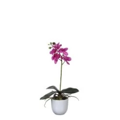 Mica Decorations Plantes D'intérieur Et Fleurs D'intérieur Orchidée Artificielle Violette En Pot H48 -Parasols Soldes Magasin orchidee artificielle violette en pot h48 2