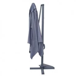 Concept Usine Parasols PALATINO - Parasol Déporté Et Rotatif 3x3m Gris -Parasols Soldes Magasin palatino parasol deporte et rotatif 3x3m gris 2