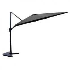 Concept Usine Parasols PALATINO - Parasol Déporté Et Rotatif 3x3m Gris