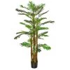 Outsunny Plantes D'intérieur Et Fleurs D'intérieur Palmier Artificiel H.1,85 M Tronc Branches Lichen Pot Inclus -Parasols Soldes Magasin palmier artificiel h 1 85 m tronc branches lichen pot inclus