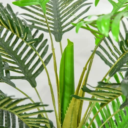 Outsunny Plantes D'intérieur Et Fleurs D'intérieur Palmier Artificiel H.1,85 M Tronc Branches Lichen Pot Inclus 7 Outsunny Plantes D'intérieur Et Fleurs D'intérieur Palmier Artificiel H.1,85 M Tronc Branches Lichen Pot Inclus – Image 5