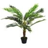 Outsunny Plantes D'intérieur Et Fleurs D'intérieur Palmier Artificiel H1,23m -Parasols Soldes Magasin palmier artificiel h1 23m
