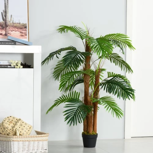 Outsunny Plantes D'intérieur Et Fleurs D'intérieur Palmier Artificiel H1,2m 4 Outsunny Plantes D'intérieur Et Fleurs D'intérieur Palmier Artificiel H1,2m – Image 2