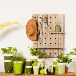 Esschert Design Pots, Cache-pots Et Jardinières D'extérieur Panneau Avec 4 étagères à Plantes En Pin 12 Esschert Design Pots, Cache-pots Et Jardinières D'extérieur Panneau Avec 4 étagères à Plantes En Pin -Parasols Soldes Magasin panneau avec 4 etageres a plantes en pin 4