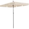 Tectake Parasols Parasol 200 X 125 Cm Beige -Parasols Soldes Magasin parasol 200 x 125 cm beige