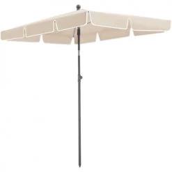 Tectake Parasols Parasol 200 X 125 Cm Beige
