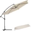 Tectake Parasols Parasol 350 Cm Avec Housse De Protection Beige -Parasols Soldes Magasin parasol 350 cm avec housse de protection beige