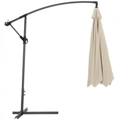 Tectake Parasols Parasol 350 Cm Avec Housse De Protection Beige -Parasols Soldes Magasin parasol 350 cm avec housse de protection beige 2