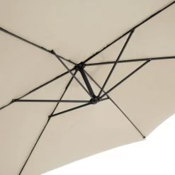 Tectake Parasols Parasol 350 Cm Avec Housse De Protection Beige -Parasols Soldes Magasin parasol 350 cm avec housse de protection beige 5