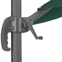 Tectake Parasols Parasol DARIA 300 Cm Avec Pied Déporté Et Housse De Protection Vert -Parasols Soldes Magasin parasol daria 300 cm avec pied deporte et housse de protection vert 3