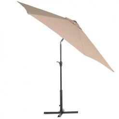 Beliani Parasols Parasol De Jardin Beige Sable ⌀ 270 Cm -Parasols Soldes Magasin parasol de jardin beige sable 270 cm 2